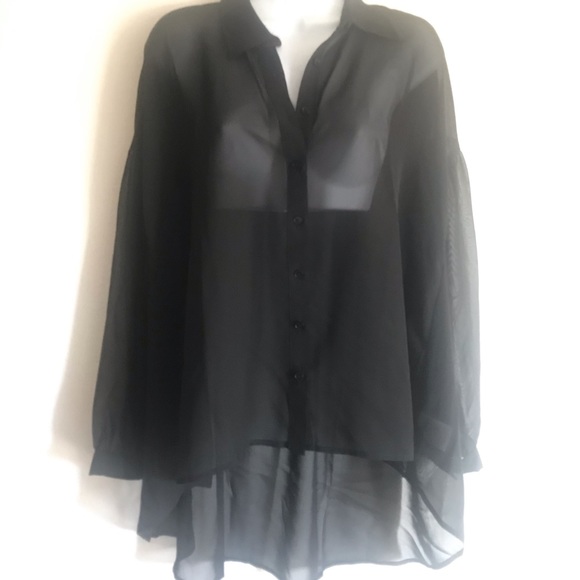 🔥Sheer Chiffon Tunic Top - Picture 2 of 5